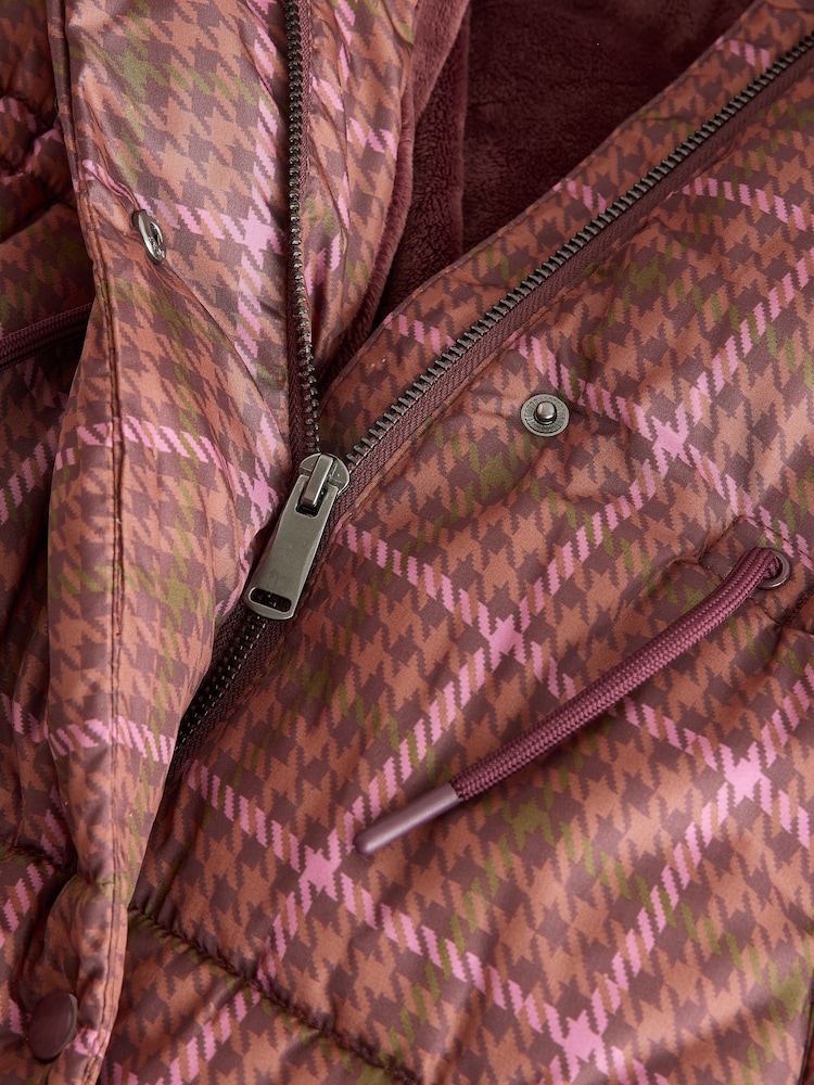 Pink Check Shower Resistant Padded Coat (3-16yrs) - Image 11 of 11 Pink Check Shower Resistant Padded Coat (3-16yrs) - Image 11 of 11