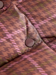 Pink Check Shower Resistant Padded Coat (3-16yrs) - Image 12 of 12
