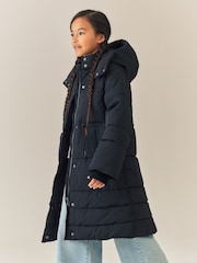 Black Shower Resistant Padded Coat (3-16yrs) - Image 1 of 4