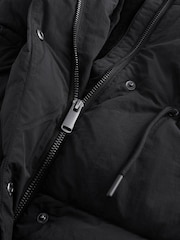 Black Shower Resistant Padded Coat (3-16yrs) - Image 10 of 12