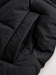 Black Shower Resistant Padded Coat (3-16yrs) - Image 11 of 12