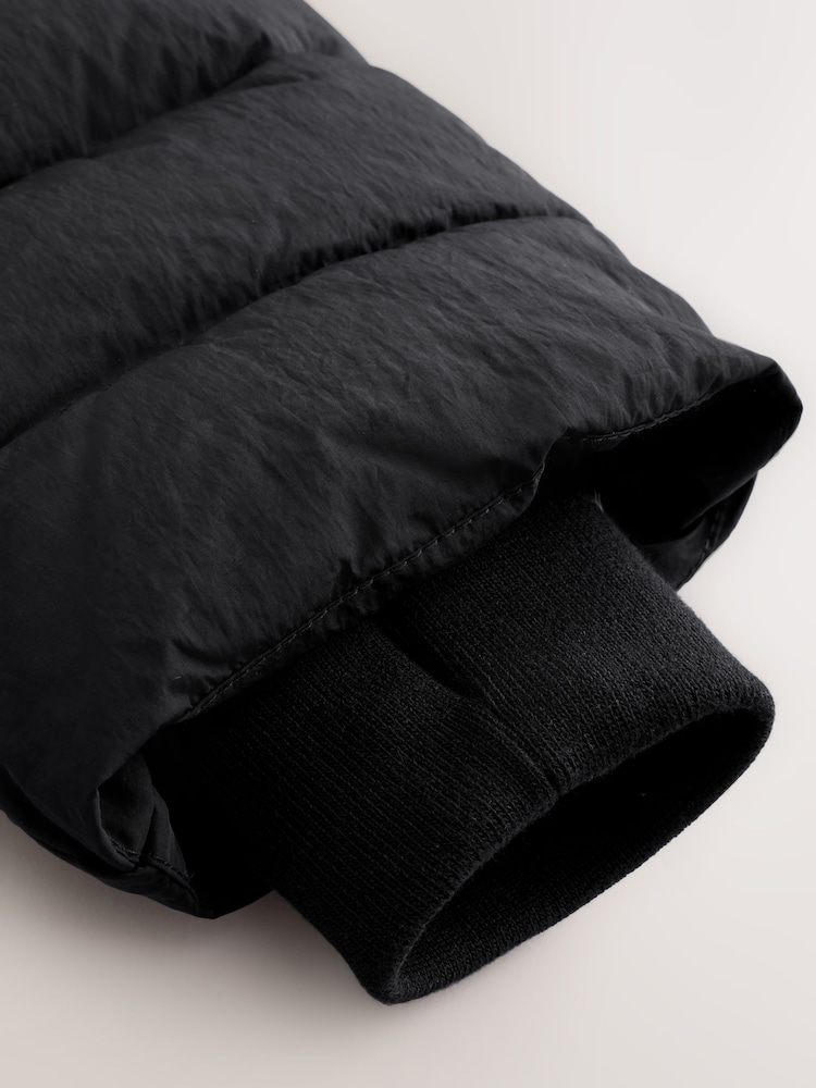 Black Shower Resistant Padded Coat (3-16yrs) - Image 12 of 12 Black Shower Resistant Padded Coat (3-16yrs) - Image 12 of 12