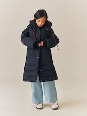 Black Shower Resistant Padded Coat (3-16yrs) - Image 2 of 4