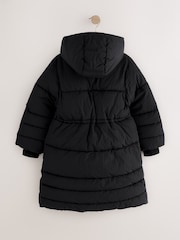 Black Shower Resistant Padded Coat (3-16yrs) - Image 8 of 12