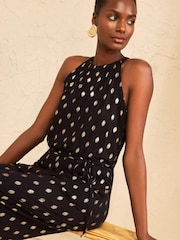 Love & Roses Halterneck Jumpsuit - Bild 2 von 4