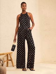 Love & Roses Halterneck Jumpsuit - Bild 3 von 4