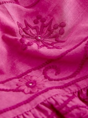 Pink Embroidered Mirror Detail Shorts - Image 2 of 3
