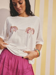 Rosa - Embroidered Mirror Detail Shorts - Imagen 4 de 11