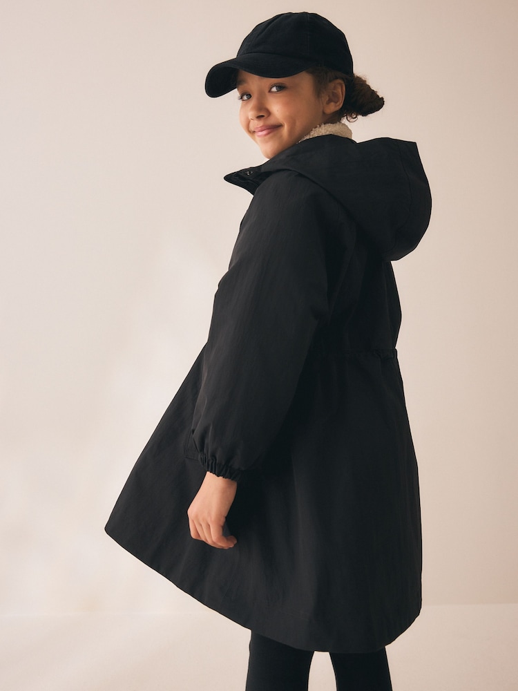Black Waterproof Skirted Rain Jacket (3-16yrs) - Image 2 of 4