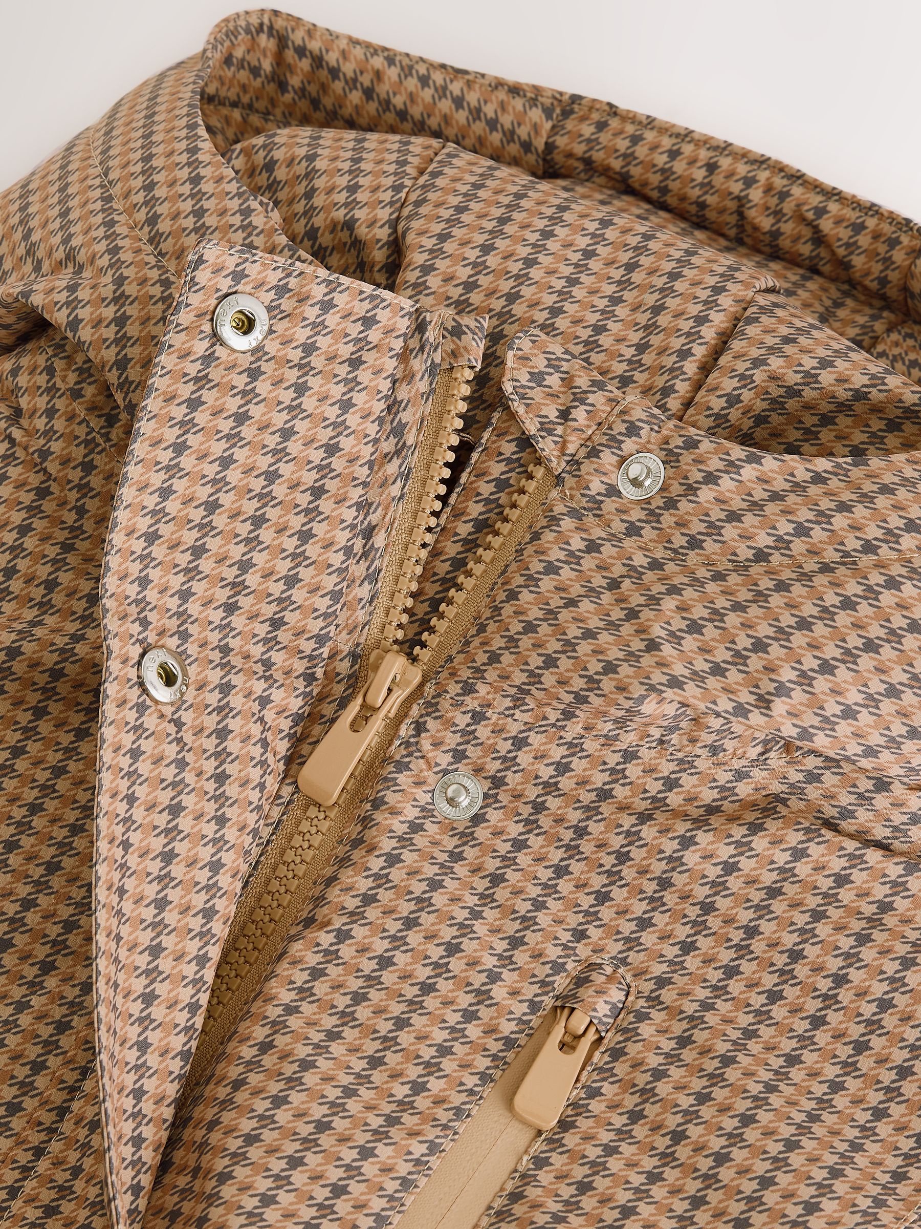 Buy Neutral Check Waterproof Coat (3-16yrs) from the Next UK