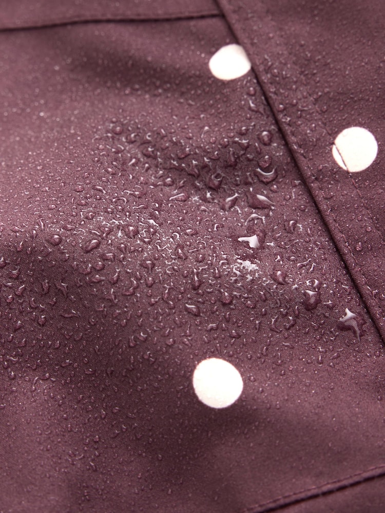 Brown Polka Dot Waterproof Skirted Rain Jacket (3-16yrs) - Image 10 of 10