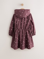 Brown Polka Dot Waterproof Skirted Rain Jacket (3-16yrs) - Image 7 of 10