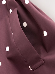 Brown Polka Dot Waterproof Skirted Rain Jacket (3-16yrs) - Image 9 of 10