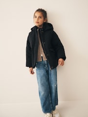 Black Shower Resistant Quilted Jacket (3-16yrs) - Image 4 of 9