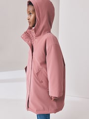 Pink Shower Resistant Faux Fur Lined Jacket (3-16yrs) - Image 4 of 6