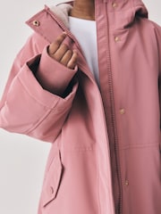 Pink Shower Resistant Faux Fur Lined Jacket (3-16yrs) - Image 6 of 6