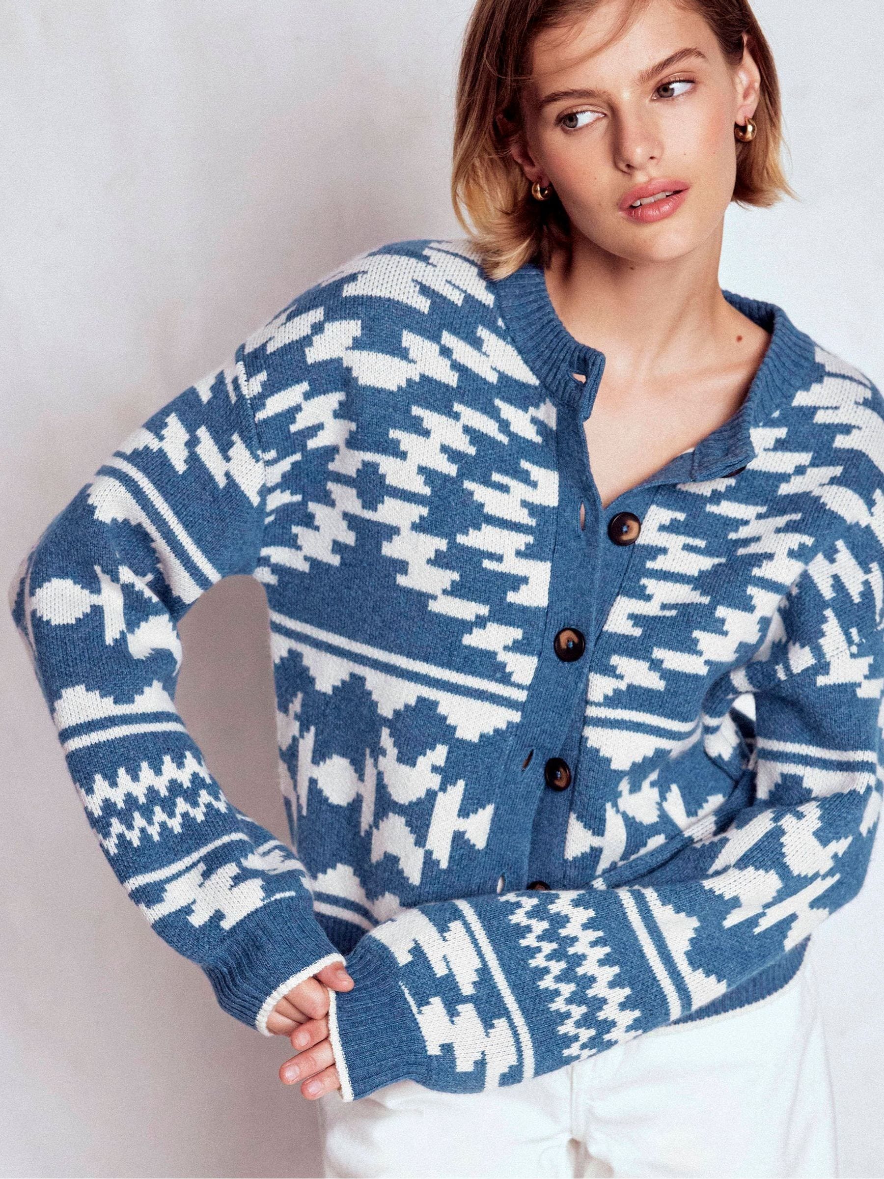 新品 XL 25aw ネイバーフッド JACQUARD CARDIGAN Buy Boden Blue Abi Jacquard Cardigan from Next USA