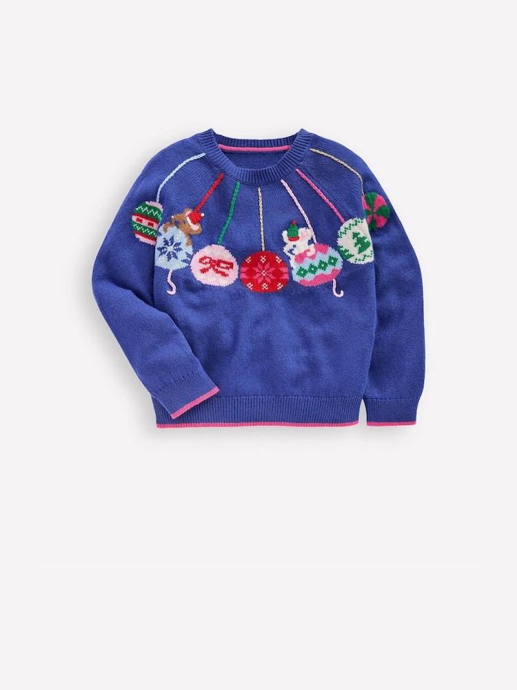 Boden Blue Fun Logo Jumper - Image 1 of 4 Boden Blue Fun Logo Jumper - Image 1 of 4