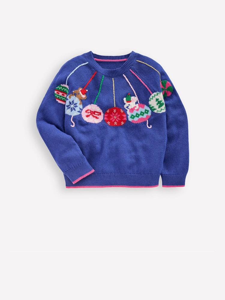 Boden Blue Fun Logo Jumper - Image 2 of 4 Boden Blue Fun Logo Jumper - Image 2 of 4