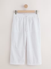 Blanc - Pantalon chino utilitaire raccourci - Image 6 de 9