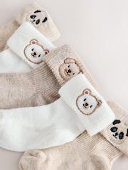 Neutral Character Roll Top Baby Socks 5 Pack - Image 2 of 3