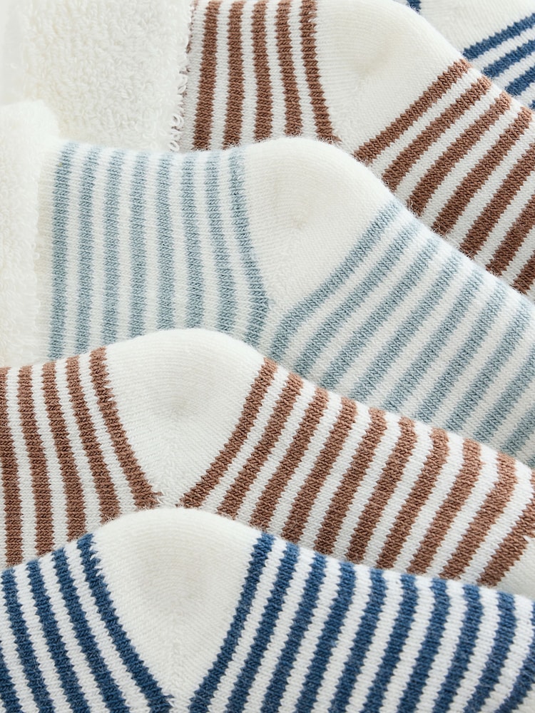 À rayures - Roll Top Towel Baby Socks 5 Pack - Image 2 de 3 À rayures - Roll Top Towel Baby Socks 5 Pack - Image 2 de 3