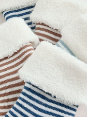 À rayures - Roll Top Towel Baby Socks 5 Pack - Image 3 de 3