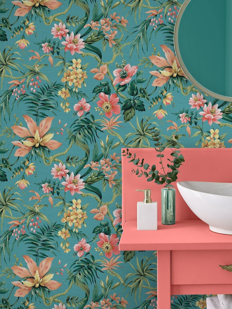 Graham & Brown Blue Tesronto A4 Wallpaper Sample - Image 1 of 3 Graham & Brown Blue Tesronto A4 Wallpaper Sample - Image 1 of 3