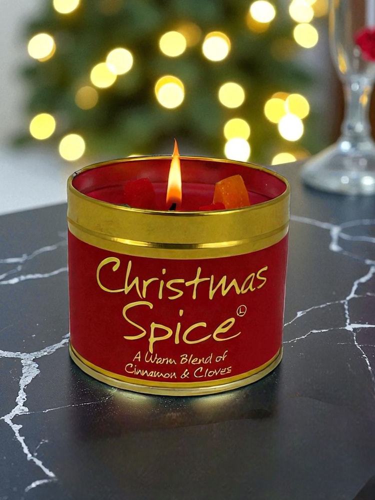 Lily-Flame Red Christmas Spice Scented Candle Tin - Image 2 of 3 Lily-Flame Red Christmas Spice Scented Candle Tin - Image 2 of 3
