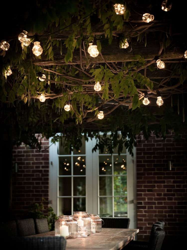 Garden Trading Black Festoon Lights Classic 20 Bulbs - Image 1 of 3 Garden Trading Black Festoon Lights Classic 20 Bulbs - Image 1 of 3