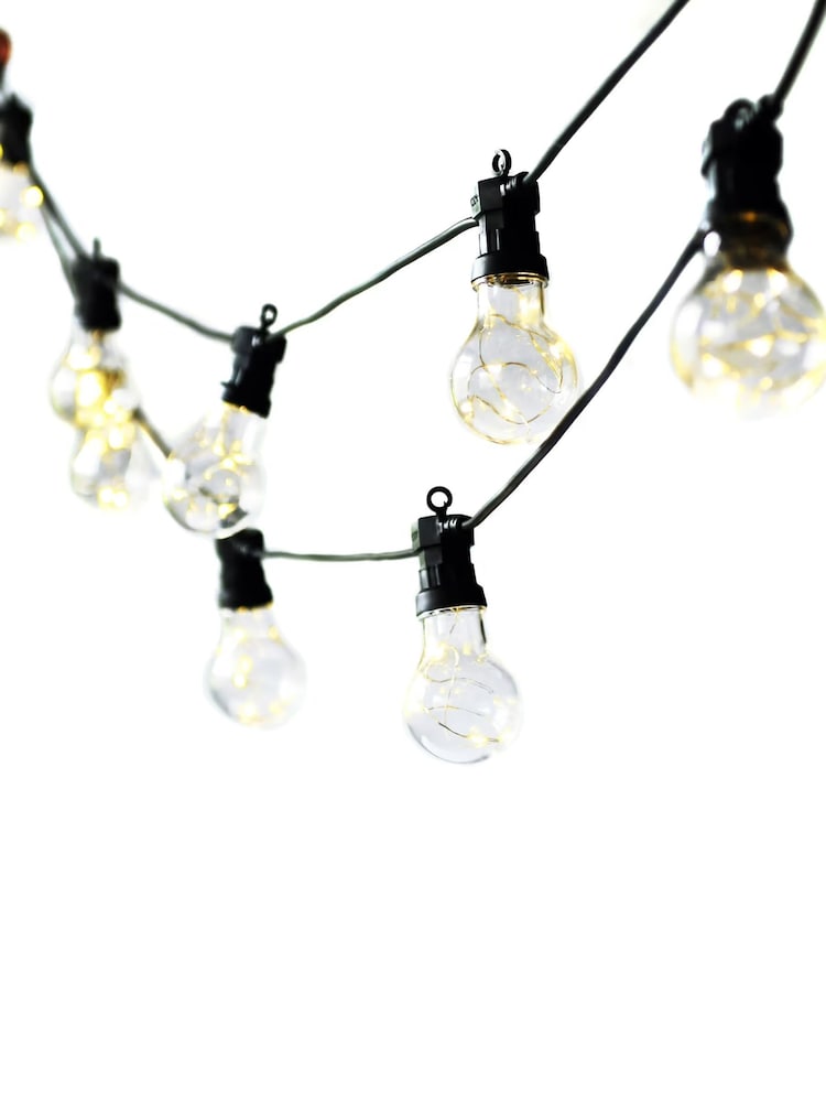 Garden Trading Black Festoon Lights Classic 20 Bulbs - Image 3 of 3 Garden Trading Black Festoon Lights Classic 20 Bulbs - Image 3 of 3