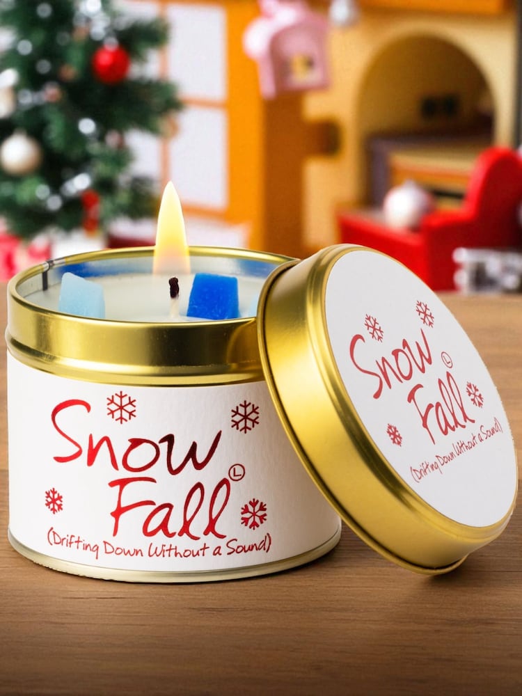Lily-Flame Snowfall Scented Tin Candle - Image 1 of 3 Lily-Flame Snowfall Scented Tin Candle - Image 1 of 3