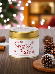 Lily-Flame Snowfall Scented Tin Candle - Image 3 of 3