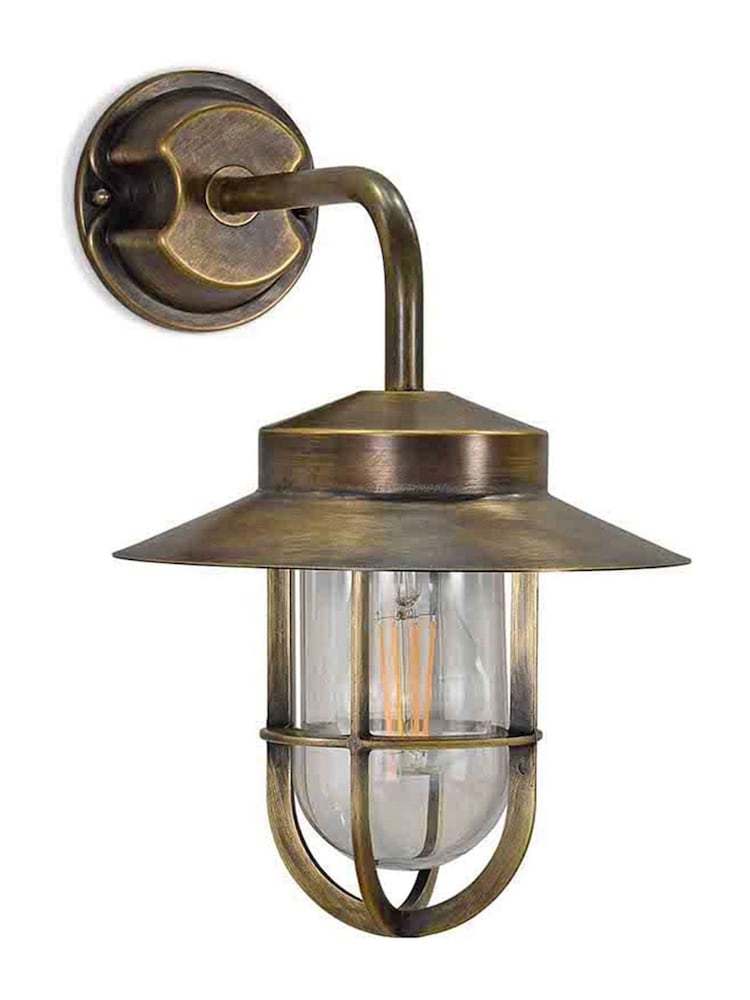 Garden Trading Antique Brass Finish Hanwell Outdoor Wall Light - Image 2 of 3 Garden Trading Antique Brass Finish Hanwell Outdoor Wall Light - Image 2 of 3