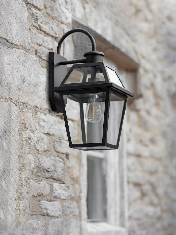 Garden Trading Black Harrow Outdoor Wall Light - Image 1 of 4 Garden Trading Black Harrow Outdoor Wall Light - Image 1 of 4