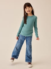 Teal Blue Supersoft Long Sleeve Top (3-16yrs) - Image 1 of 4