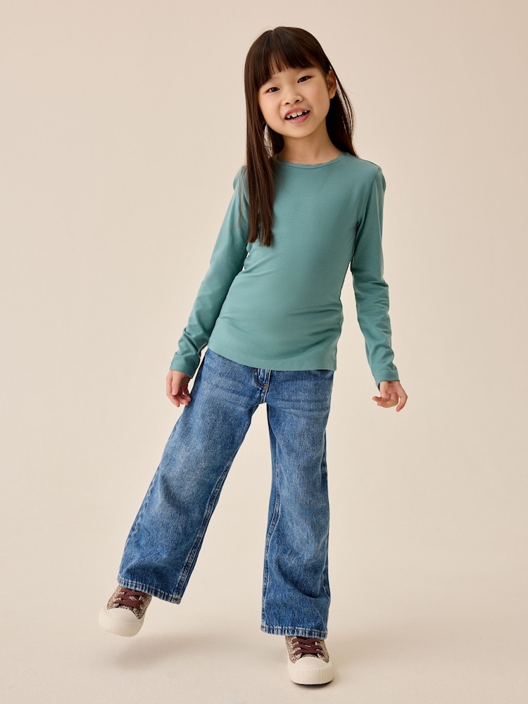 Teal Blue Supersoft Long Sleeve Top (3-16yrs) - Image 1 of 4