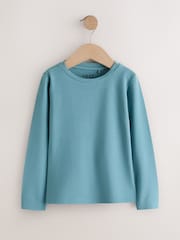 Teal Blue Supersoft Long Sleeve Top (3-16yrs) - Image 5 of 8