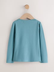 Teal Blue Supersoft Long Sleeve Top (3-16yrs) - Image 6 of 8