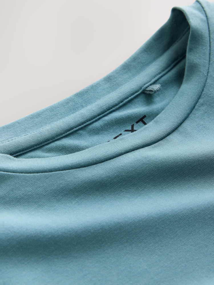 Teal Blue Supersoft Long Sleeve Top (3-16yrs) - Image 8 of 8