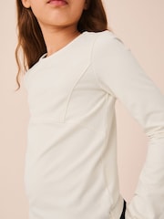 Кремово-бежевий - Лонгслів Seam Detail Top (3–16років) - Image 2 of 8