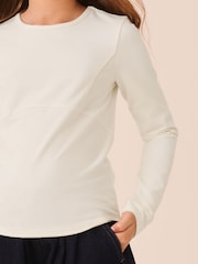 Кремово-бежевий - Лонгслів Seam Detail Top (3–16років) - Image 4 of 8
