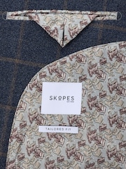 Skopes Blue Meredith Tailored Fit Suit Jacket Windowpane Check - Image 7 of 7