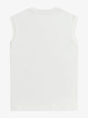 Fred Perry White Peached Jerey Tank Top - Image 2 of 3