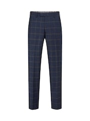 Skopes Blue Meredith Tailored Fit Suit Trousers Windowpane Check - Image 5 of 5