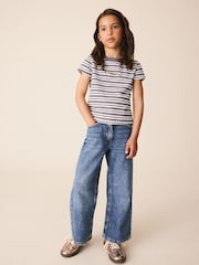 Gris Rayas Perro - Camiseta con cuentas (3-16 años) - Imagen 2 de 8