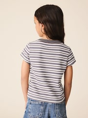 Gris Rayas Perro - Camiseta con cuentas (3-16 años) - Imagen 3 de 8