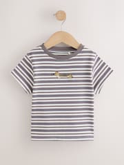 Gris Rayas Perro - Camiseta con cuentas (3-16 años) - Imagen 5 de 8