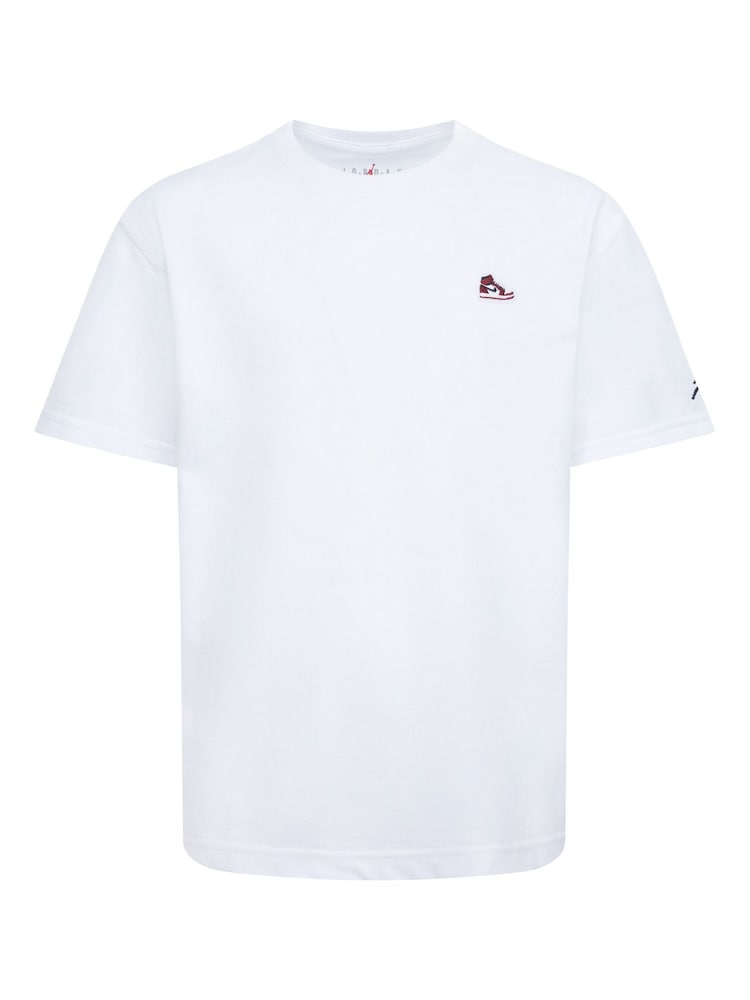Jordan Jumpman Patch White T-Shirt - Image 1 of 4 Jordan Jumpman Patch White T-Shirt - Image 1 of 4