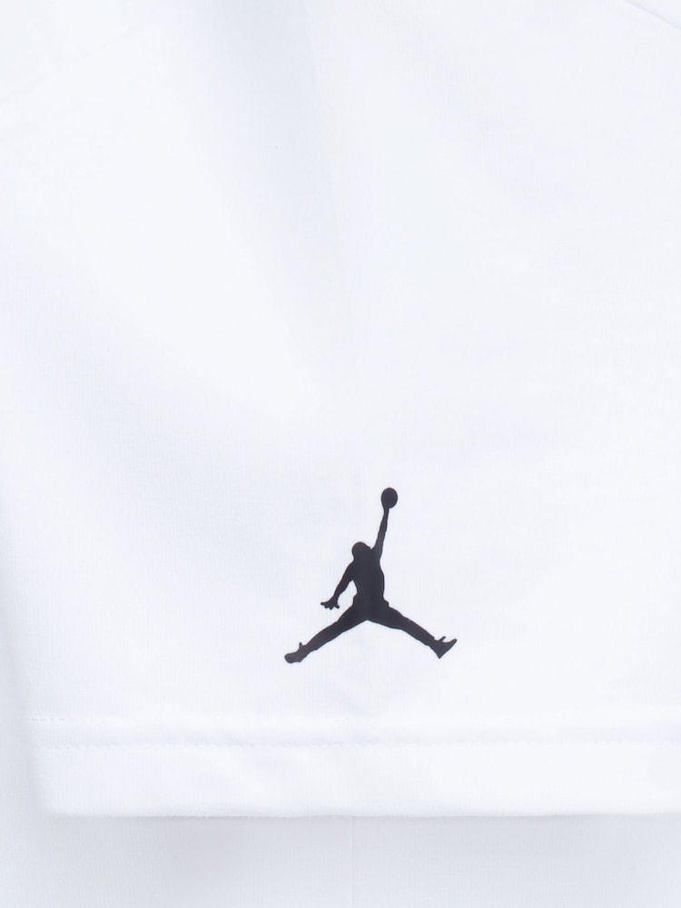 Jordan Jumpman Patch White T-Shirt - Image 4 of 4 Jordan Jumpman Patch White T-Shirt - Image 4 of 4